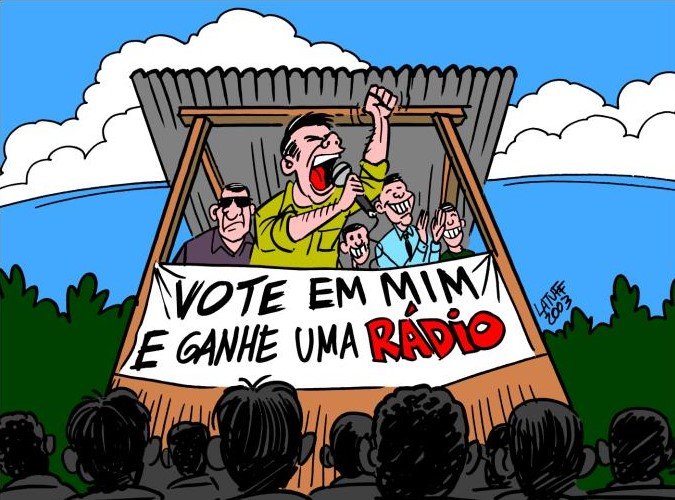 As concessões distribuídas no período da ditadura ainda se fazem presente, o que dificulta o campo da comunicação comunitária no país